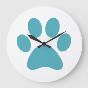Paw Print Large Clock