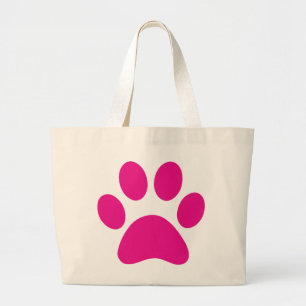 Paw Print Large Tote Bag