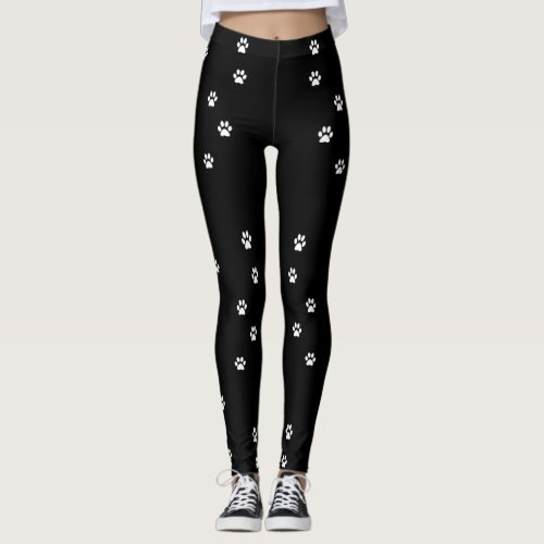 Paw print leggings