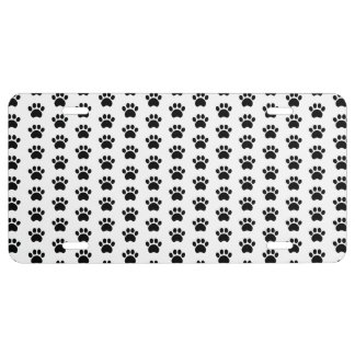 Paw Print License Plate