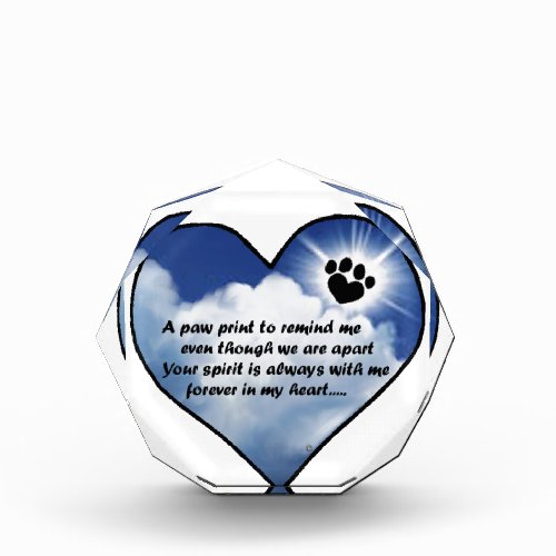 Paw Print Memorial Poem Award