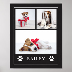 Paw Print Multi Photo Pet Dog or Puppy