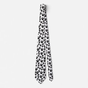 Paw Print Neck Tie