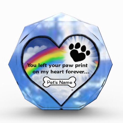 Paw Print On My Heart Award