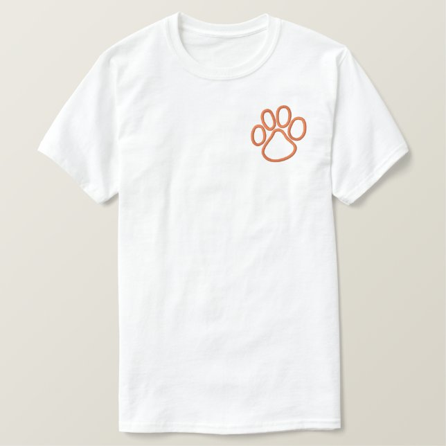 Paw Print Outline Embroidered Jacket (Design Front)