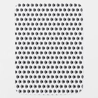 Paw Print Pattern Baby Blanket