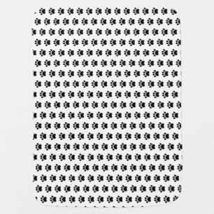 Paw Print Pattern Baby Blanket