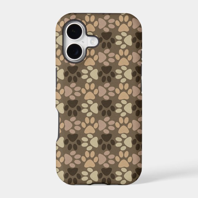 Paw Print Pattern Design Iphone Case (Back)