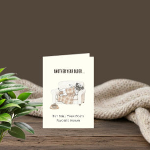 Paw Print Pattern Earthy Sand Card