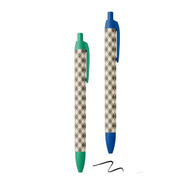 Paw Print Pattern Earthy Sand Pen (Creator Uploaded)