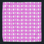 Paw print pattern in pink color bandana<br><div class="desc">Paw print pattern in pink color</div>