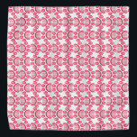 Paw print pattern in red color bandana<br><div class="desc">Paw print pattern in red color</div>