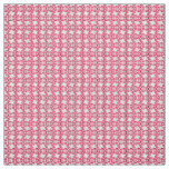 Paw print pattern in red color fabric