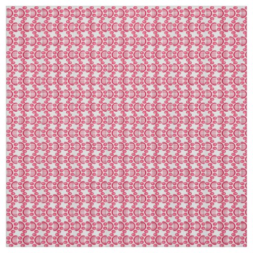 Paw print pattern in red color fabric