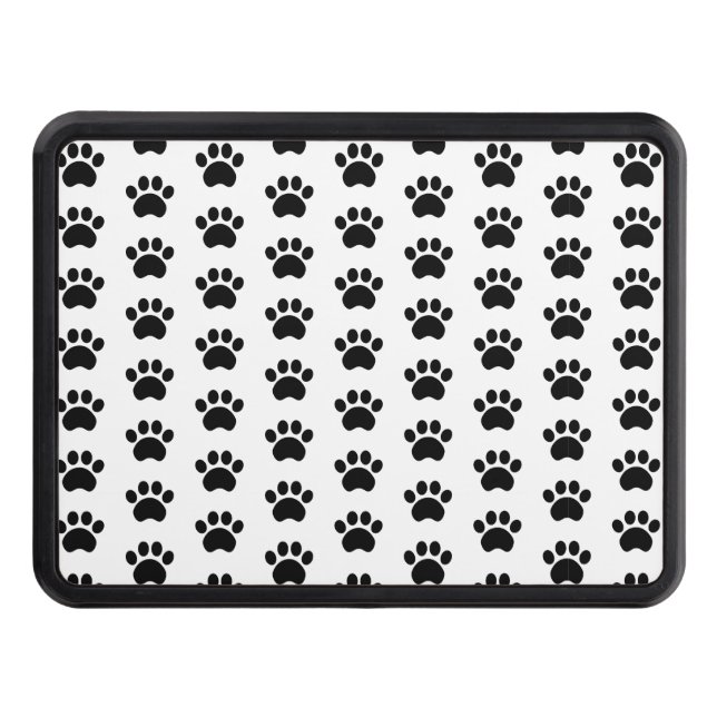 Paw Print Pattern Trailer Hitch Cover (Front)