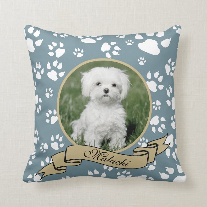 Download Paw Print Pet Memorial Svg You Change All Colors Throw Pillow Zazzle Com 3D SVG Files Ideas | SVG, Paper Crafts, SVG File