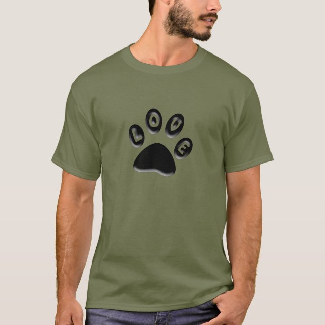 Paw Print, pet owners, animal lovers shirts (Front)