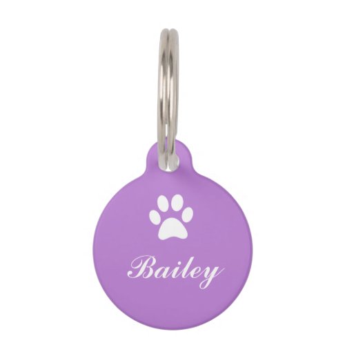 Paw Print Pet Tag