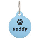 Paw Print Pet Tag