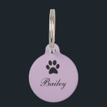 Paw Print Pet Tag<br><div class="desc">Paw Print Pet Tag</div>