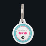 Paw Print Pet Tag<br><div class="desc">This pet tag is two-sided and can be customized with your pet's name and your phone number in case they get lost.</div>