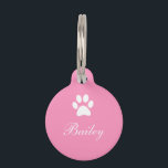 Paw Print Pet Tag<br><div class="desc">Paw Print Pet Tag</div>