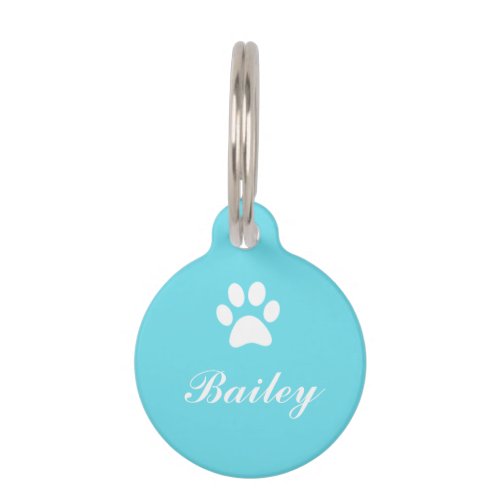 Paw Print Pet Tag