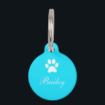 Paw Print Pet Tag<br><div class="desc">Paw Print Pet Tag</div>
