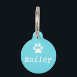 Paw Print Pet Tag<br><div class="desc">Paw Print Pet Tag</div>