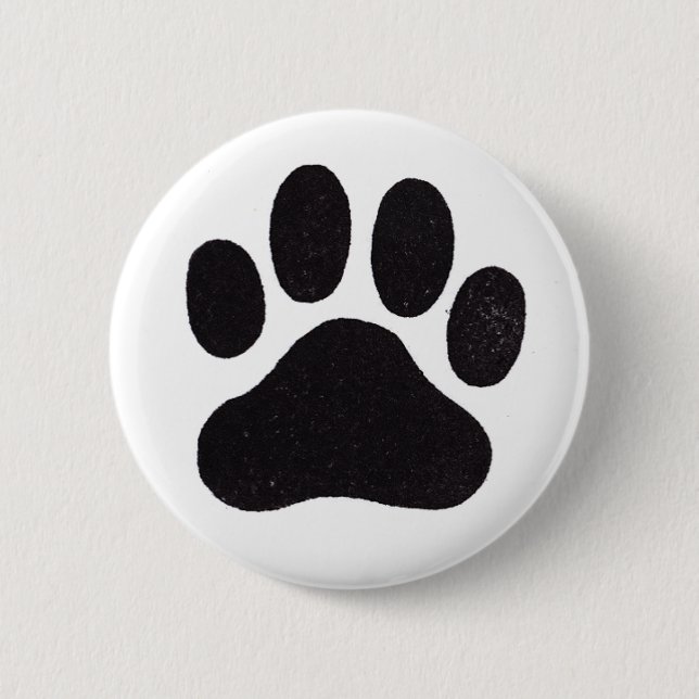 Paw Print Pinback Button (Front)