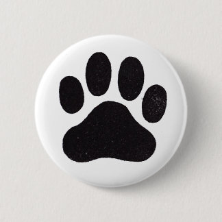 Paw Print Pinback Button