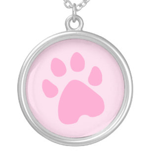 Paw Print - Pink / Any Color necklace