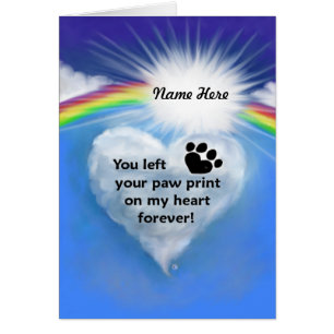 Paw Print Poem Cards