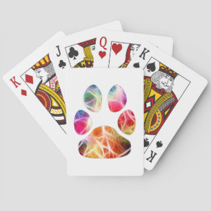 Paw Print Poker Cards