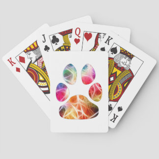 Paw Print Poker Cards