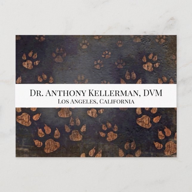 Paw Print Postcard (Front)