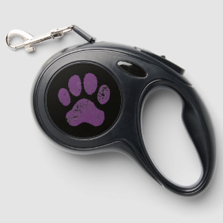 Paw Print Retractable Pet Leash
