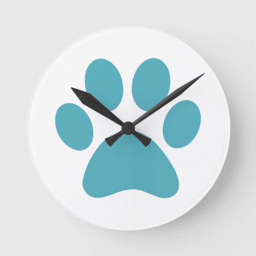 Paw Print                    Round Clock