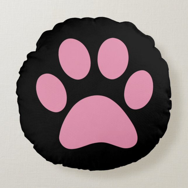 Paw Print   Round Pillow (Front)