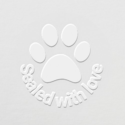Paw Print Sealed with love Embosser