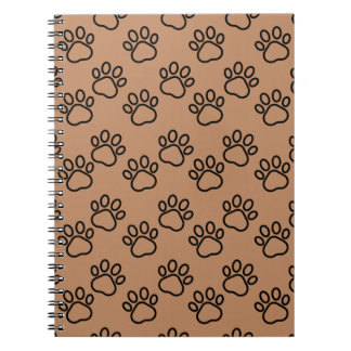 Paw print spiral notebook