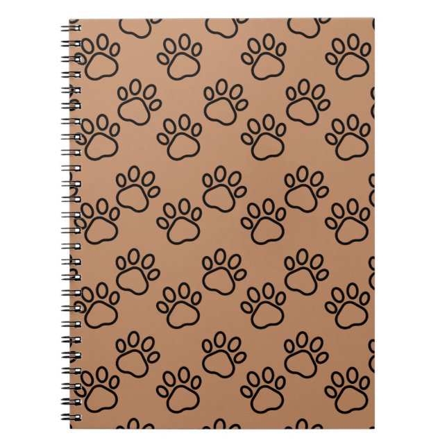 Paw print spiral notebook (Front)