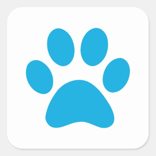 Paw Print     Square Sticker