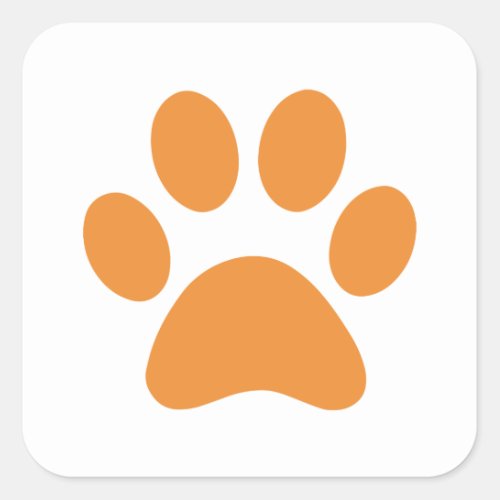 Paw Print    Square Sticker