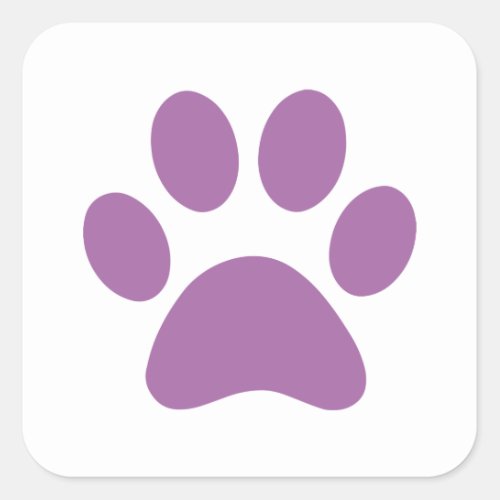 Paw Print      Square Sticker