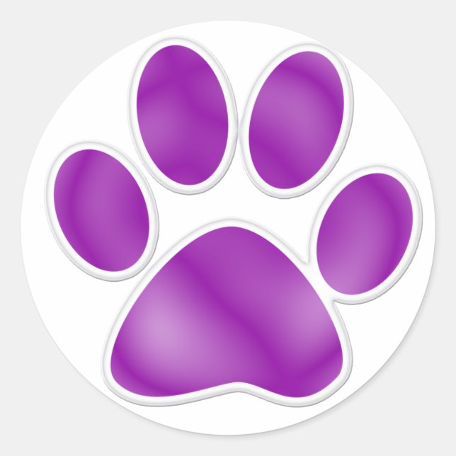 Paw Print - SRF Classic Round Sticker (Front)
