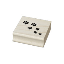 Paw print stamp pad