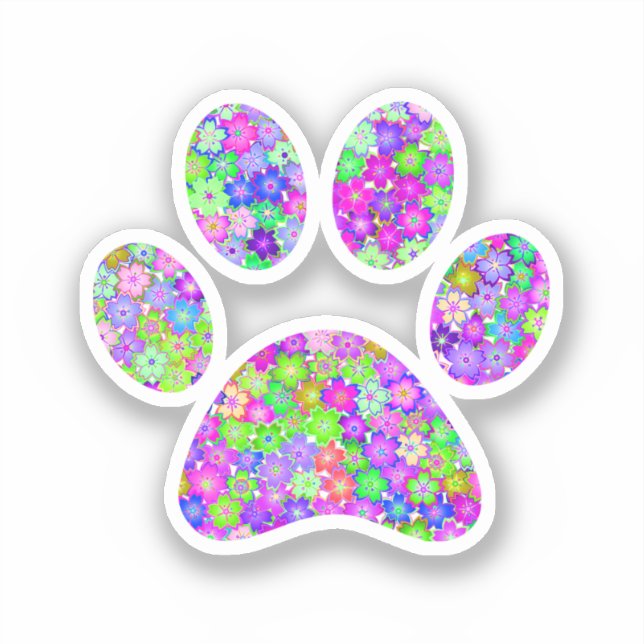 Paw Print Sticker (Front)