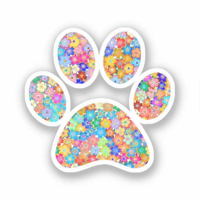 Paw Print Sticker (Front)