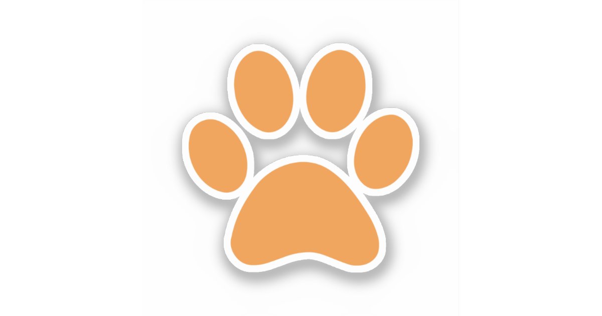 Paw Print Sticker Zazzle